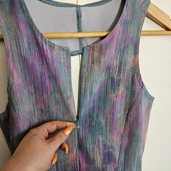 LULULEMON Everlux Short-Lined Tennis Tank Dress 6" Pixel Diffuse Multi Size 6 - Picture 10 of 16